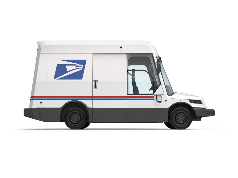 This prototype of a new USPS mail delivery truck is part of a recent contract to upgrade the Postal Service's fleet of delivery trucks. Only about 10% of the new vehicles will be electric, despite pressure from the president and Congress to do more.