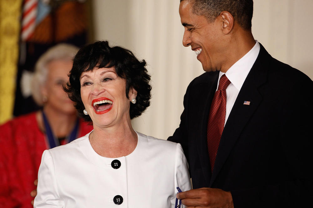 Chita Rivera receives the Presidential Medal of Freedom from then-President Barack Obama during a ceremony at the White House on Aug. 12, 2009.