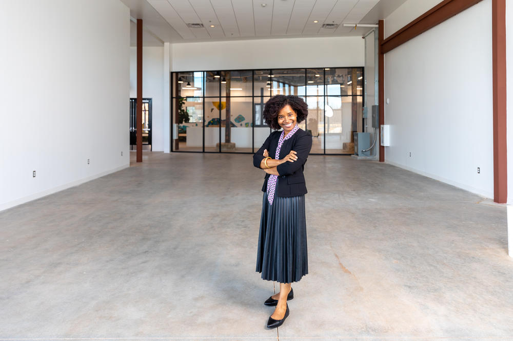 Bates stands inside of the new location of Marddy's at Pittsburg Yards in December. Her ultimate mission is to create a bridge to economic inclusion for people from marginalized communities.