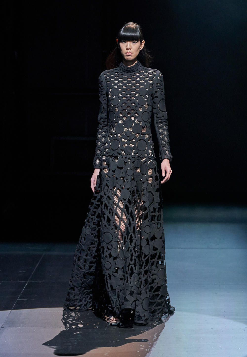 For Valentino, creative director Pierpaolo Piccioli stuck to a black and white palette.