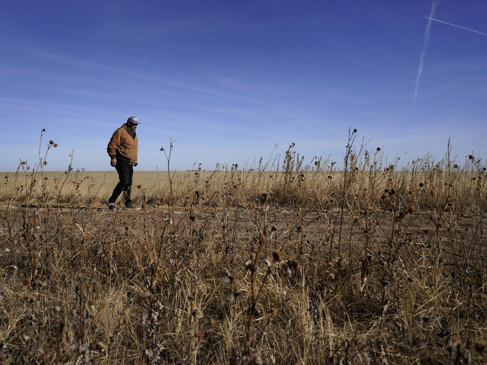 Rod Bradshaw, pictured in January 2021, says he's the last Black farmer in Hodgeman County, Kan. Agriculture Secretary Tom Vilsack talked with NPR about debt relief coming for Black farmers.