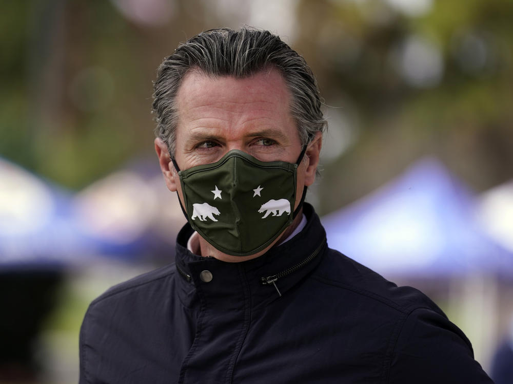 California Gov. Gavin Newsom, pictured on March 10, has come out swinging at Republicans leading the charge to remove him from office in a recall bid.