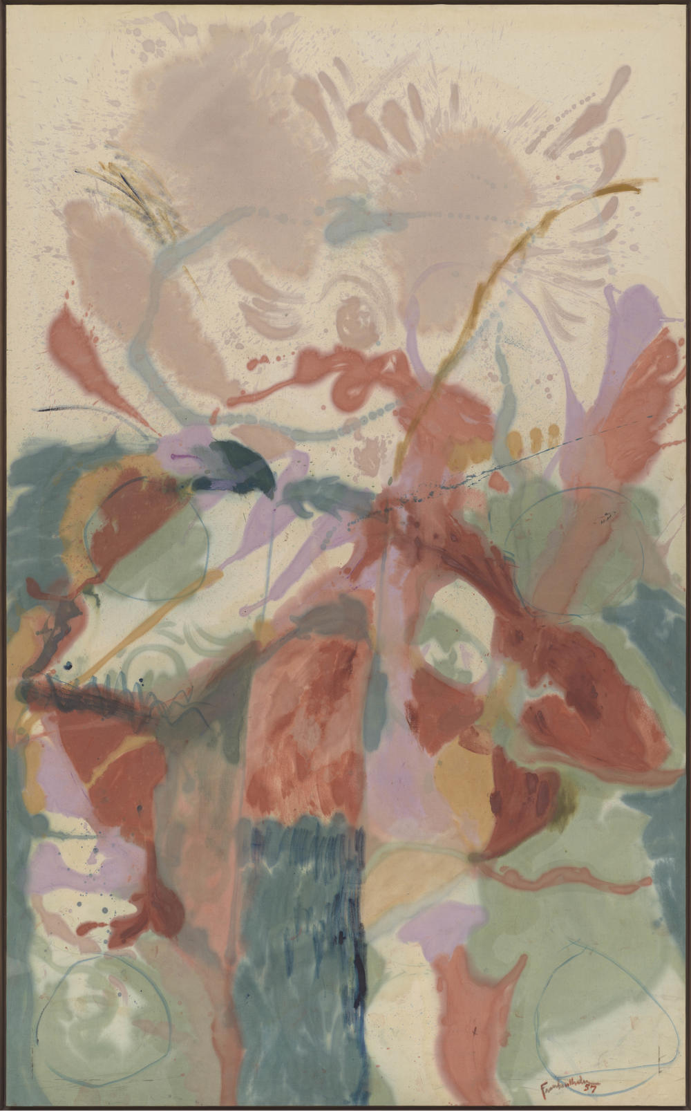 Helen Frankenthaler, <em>Jacob's Ladder,</em> 1957, The Museum of Modern Art Licensed by SCALA Art Resource, NY.