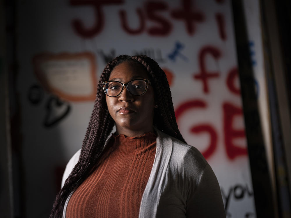 Leesa Kelly of Minneapolis, Minn., has been collecting plywood protest murals with the organization, Save the Boards, since the civil unrest following killing of George Floyd.