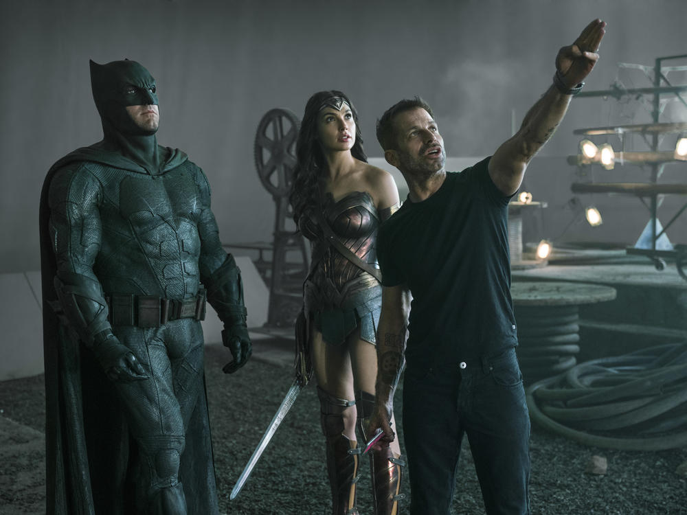 Zack Snyder directs Ben Affleck and Gal Gadot<em>. Zack Snyder's Justice League </em>is the director's 2021 cut of the 2017 film<em>.</em>