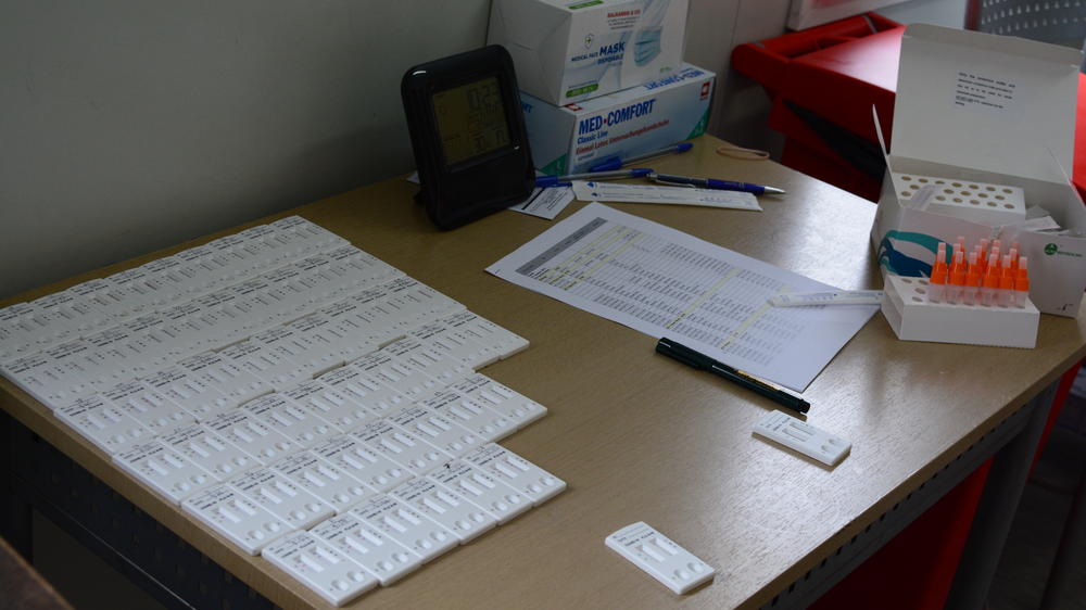 The studio administers Covid-19 tests to anyone who wants to enter — and tests the whole staff, nearly 400 people, on Fridays.