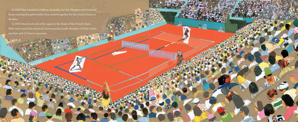 <em>Game Changers: The Story of Venus and Serena Williams </em>written by Lesa Cline-Ransome, illustrated by James E. Ransome