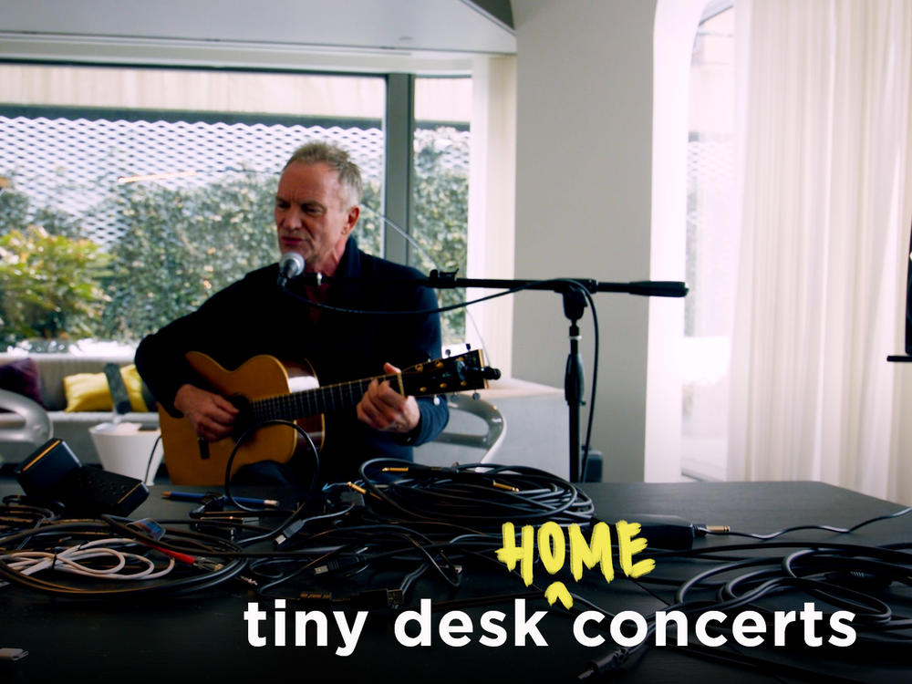 Sting performs a Tiny Desk (home) concert.