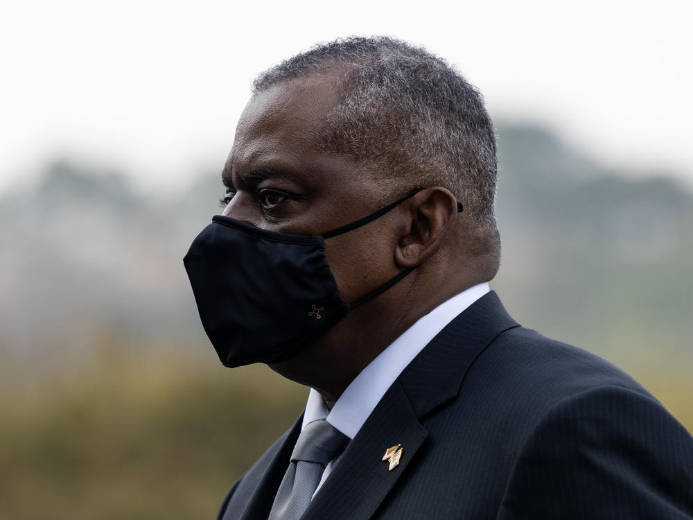 Lloyd Austin, U.S. secretary of defense, visits the National Cemetery in Seoul, South Korea, on Thursday. On his Asia tour, the defense chief made an unannounced visit to Afghanistan on Sunday.