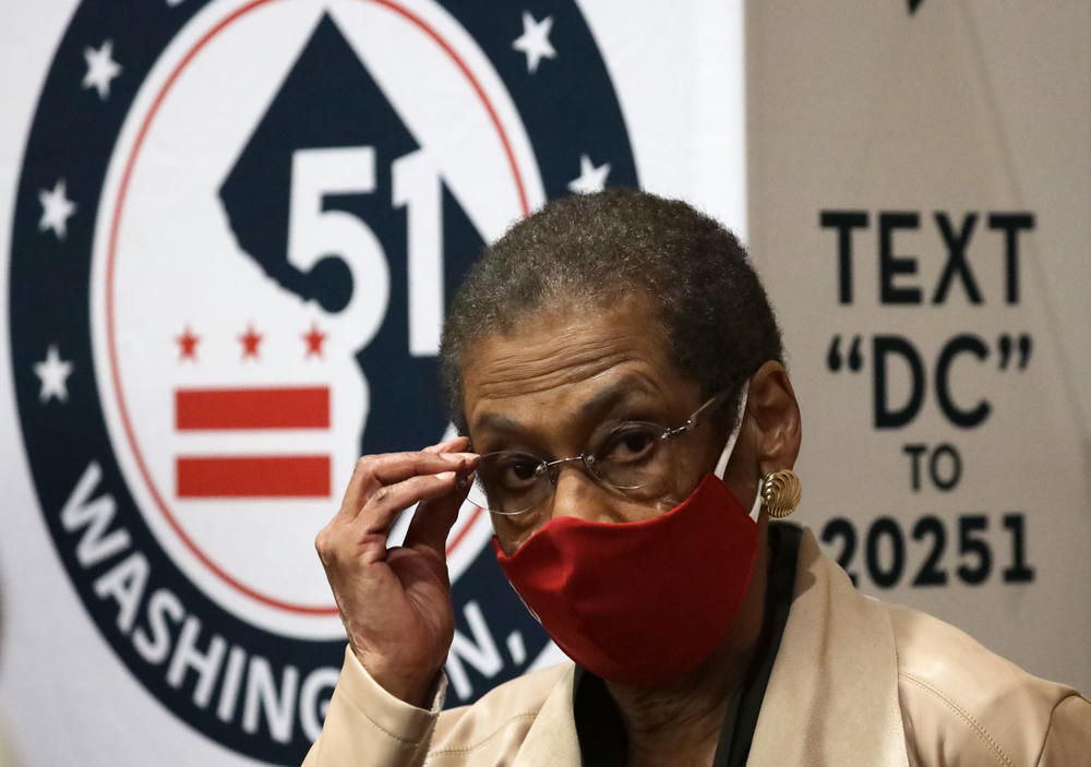 Del. Eleanor Holmes Norton, seen here during a statehood news conference in June, argues that eliminating the filibuster will pave the way to the District of Columbia becoming the nation's 51st state.