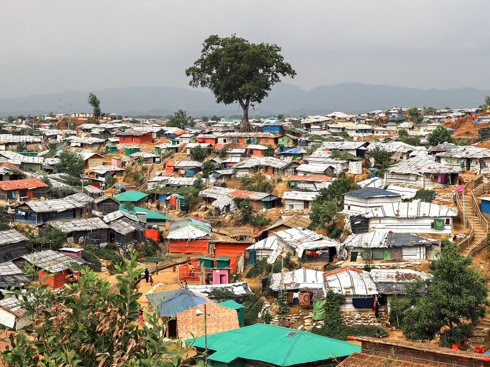 A landscape view seen in the Balukhali camp in Cox's Bazar, taken two years ago. A massive fire has swept through the camp, destroying hundreds of dwellings.