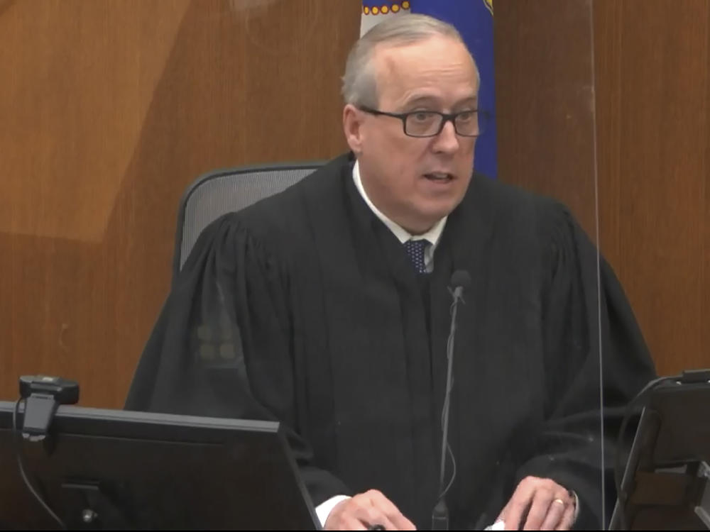 In this screen grab from video, Hennepin County Judge Peter Cahill presides over jury selection in the trial of former Minneapolis police officer Derek Chauvin on Tuesday, March 9, 2021 at the Hennepin County Courthouse in Minneapolis. Chauvin is charged in the May 25, 2020 death of George Floyd.