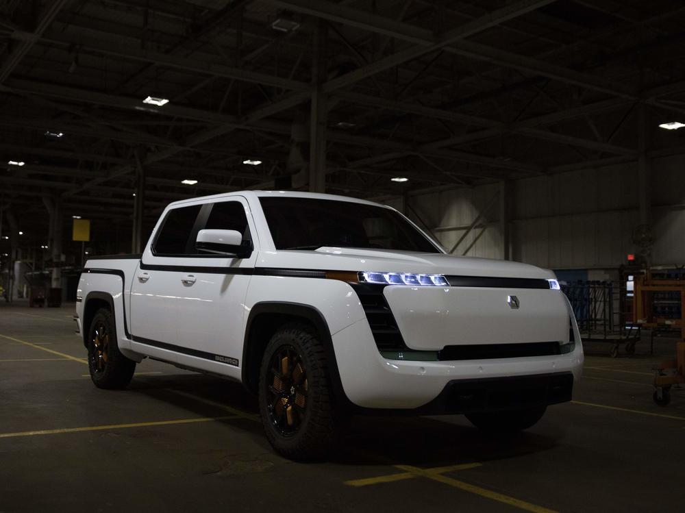Lordstown Motors, unveils their new electric pickup truck Endurance in Lordstown, Ohio, on Oct. 15, 2020. The company has been accused of making fraudulent claims by a short seller, but the auto maker denies the accusations.