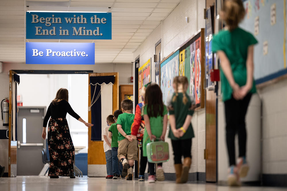 Experts predict in-person schools will be able to open widely around the country by fall. Some places already have, such as Medora Elementary School in Louisville, Ky.