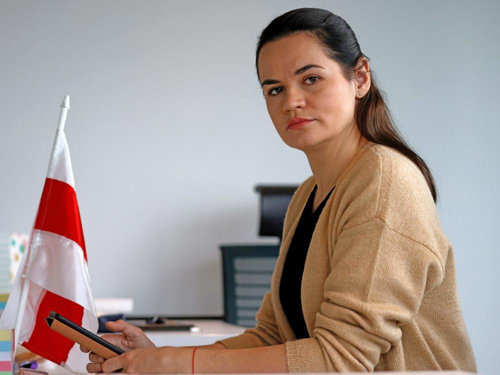 Svetlana Tikhanovskaya, the exiled leader of Belarus' pro-democracy movement seen photographed in September in Vilnius, Lithuania, is calling for a revival of mass protests in her country against the regime of Alexander Lukashenko.