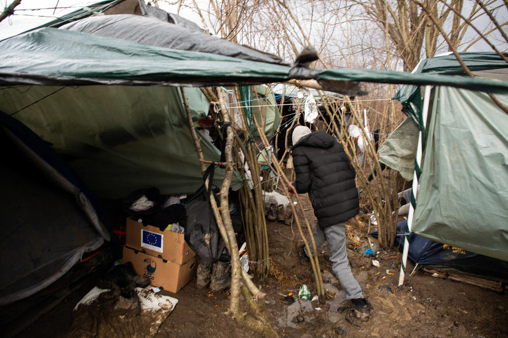 Twelve migrants hailing from Pakistan live in this makeshift tent camp high in the woods outside the Bosnian town of Bihac, near the Croatian border. Camp dwellers are between 21 and 40 years old and all met here in Bosnia.