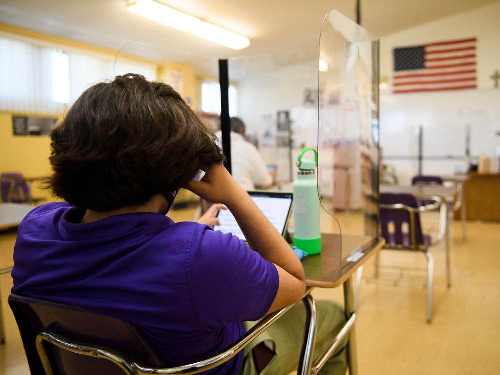 Students returned to in-person learning on a hybrid model this week at St. Anthony Catholic High School in Long Beach, Calif. The country is on track to have a majority of schools open in the next two months, but not all children are going back.