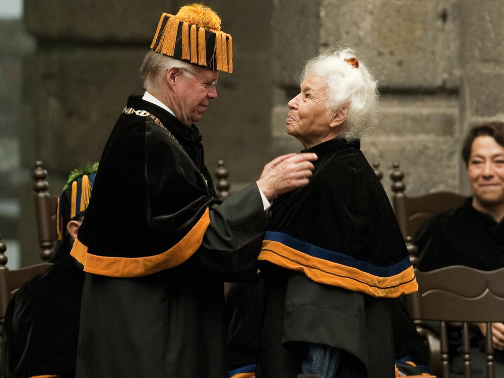 Egyptian activist Nawal El Saadawi received an honorary doctorate from the National Autonomus University of Mexico in 2010. The second of nine children born in a village just outside of Cairo, El Saadawi rejected patriarchy at a young age, stamping her feet in protest when her grandmother told her, 