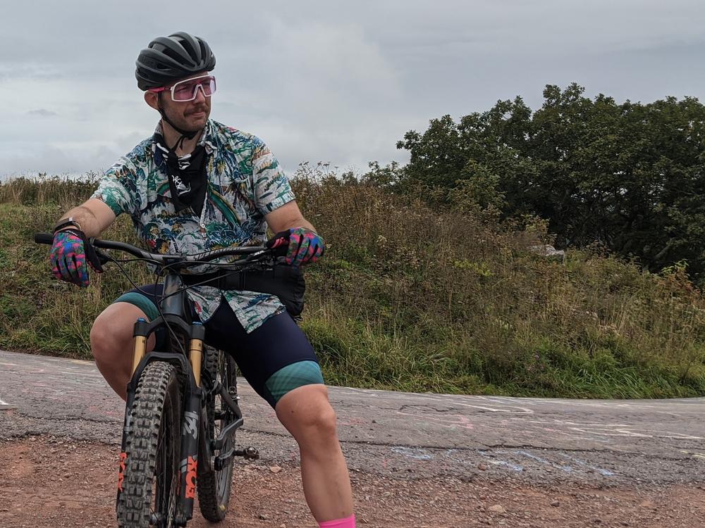 Dan Henry, D.C. resident, out for a ride on his mountain bike. His bike was stolen from his home a few weeks ago.