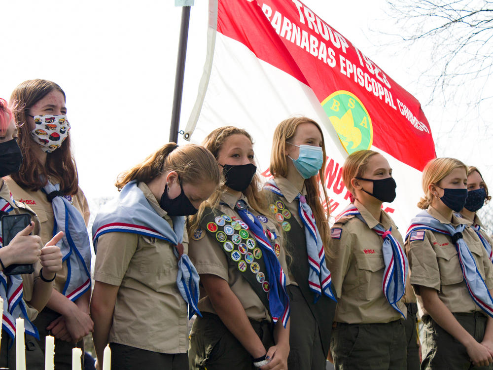 Only about 6% of scouts achieve the Eagle Scout rank, according to Boy Scouts. Scarlett was the first girl in a Delaware troop to do so.