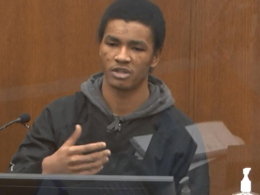In this image from video, Christopher Martin, a former clerk at the Cup Foods where George Floyd visited shortly before his death, said that while Floyd seemed to be on drugs that day, 