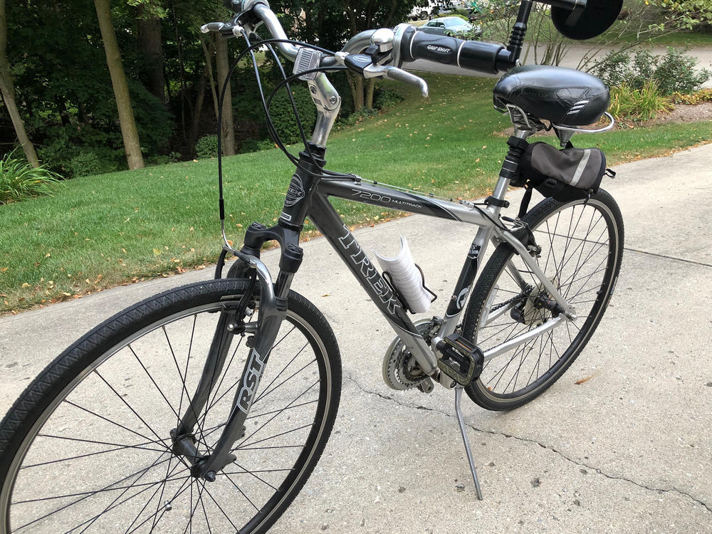 Kristen Buss' second bike, she has had two bikes stolen from her backyard in only a couple of months.