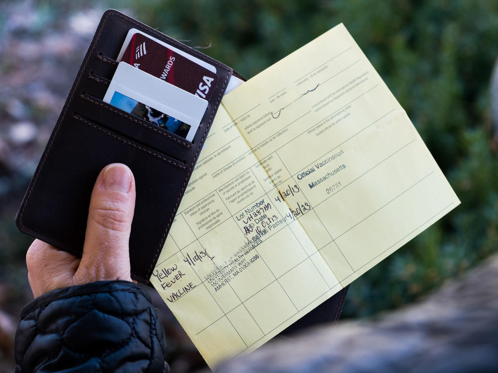 The World Health Organization-approved proof of vaccination form is used these days for yellow fever. It's just a coincidence that the card itself is yellow.