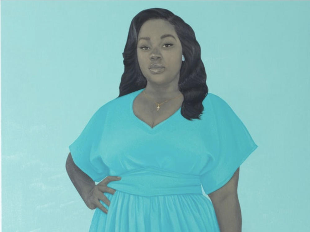 Amy Sherald, <em>Breonna Taylor,</em> 2020, oil on linen