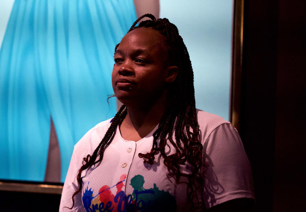 Tamika Palmer, Breonna Taylor's mother, visits the <a href=