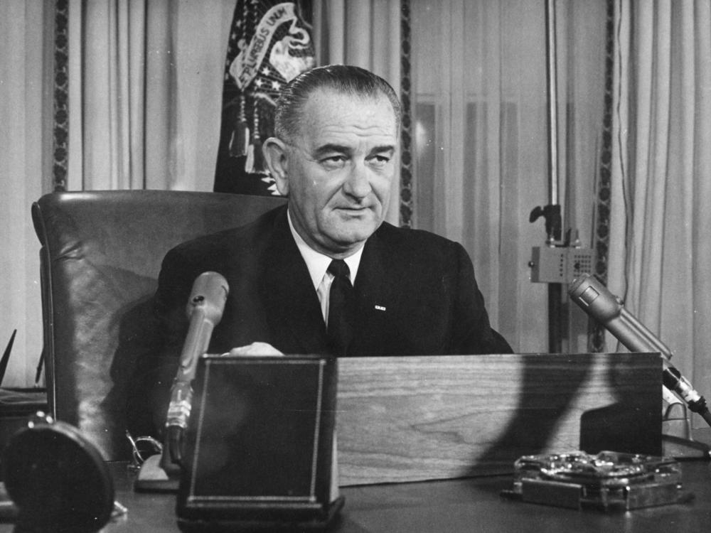 President Lyndon Johnson addresses the nation on Dec. 2, 1963. Like FDR, Johnson was able to maneuver his allies in Congress and sequence his moves so that each achievement made the next one more doable.