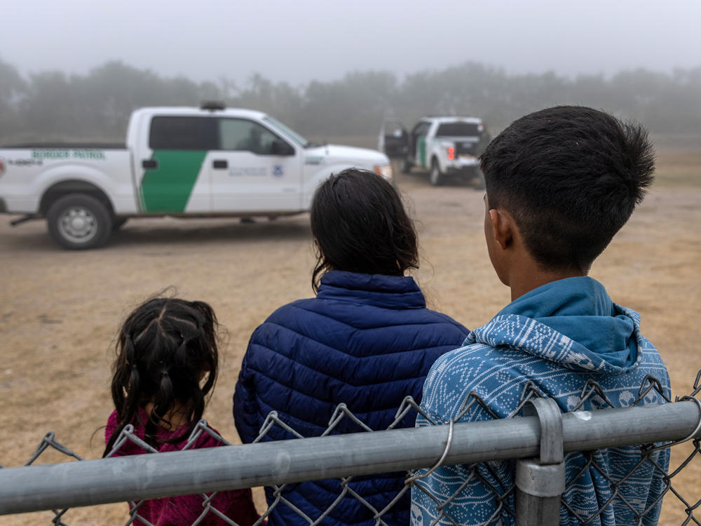 Unaccompanied minors wait to be processed by U.S. Border Patrol agents near the U.S.-Mexico border in La Joya, Texas on April 10. The Biden administration faces big challenges as it deals with the record-breaking surge of unaccompanied minors.