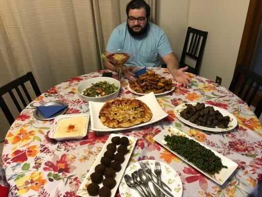 Ridhwan Sediqe breaking fast on his birthday during Ramadan in 2020.