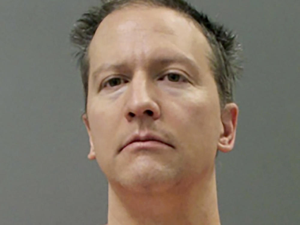 Derek Chauvin, seen here in a booking photo, faces sentencing in June. The former Minneapolis police officer was convicted of murder and manslaughter in George Floyd's death.