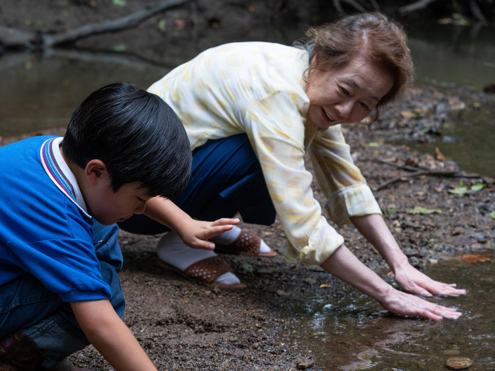 In the film <em>Minari, </em>Soonja develops a special bond with her grandson David, played by Alan Kim.