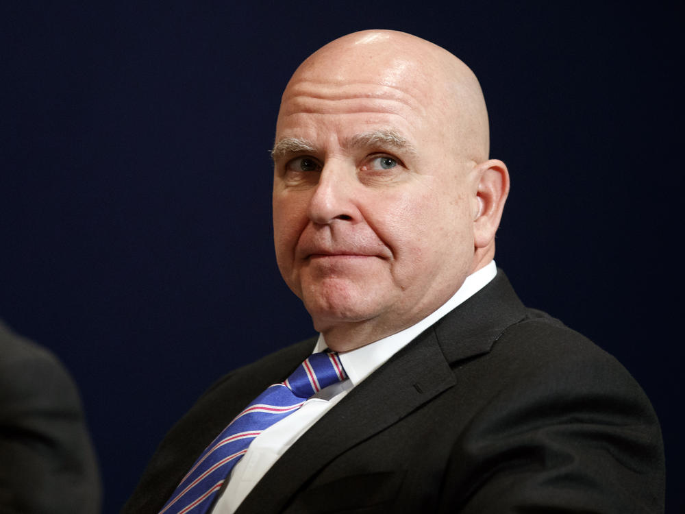 H.R. McMaster, then President Donald Trump's national security adviser, attends the World Economic Forum in Davos, Switzerland, on Jan. 25, 2018. In an NPR interview, McMaster says the United States and its allies need to 