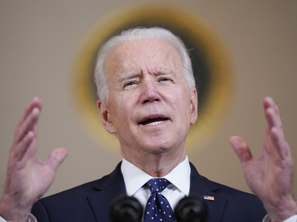 President Biden addresses the nation on April 20 after former Minneapolis police officer Derek Chauvin was convicted of murder and manslaughter in the death of George Floyd.