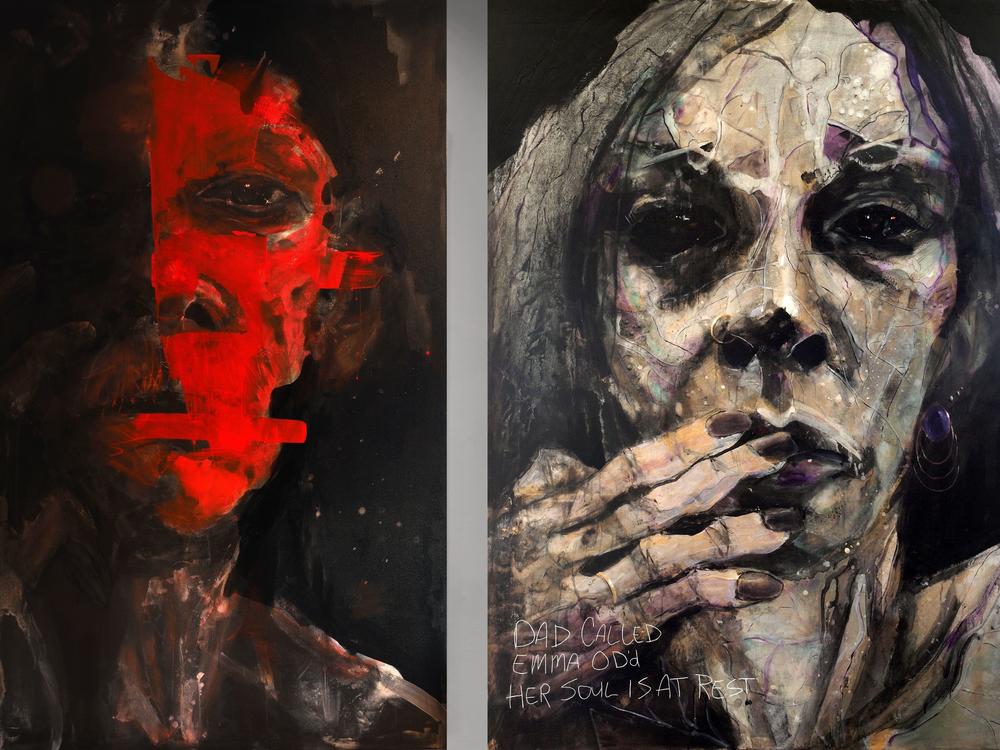 Artist William Stoehr says he wants his portraits to show that addiction affects everyone, and to prompt the sort of conversations that people began having about HIV/AIDS decades ago.
