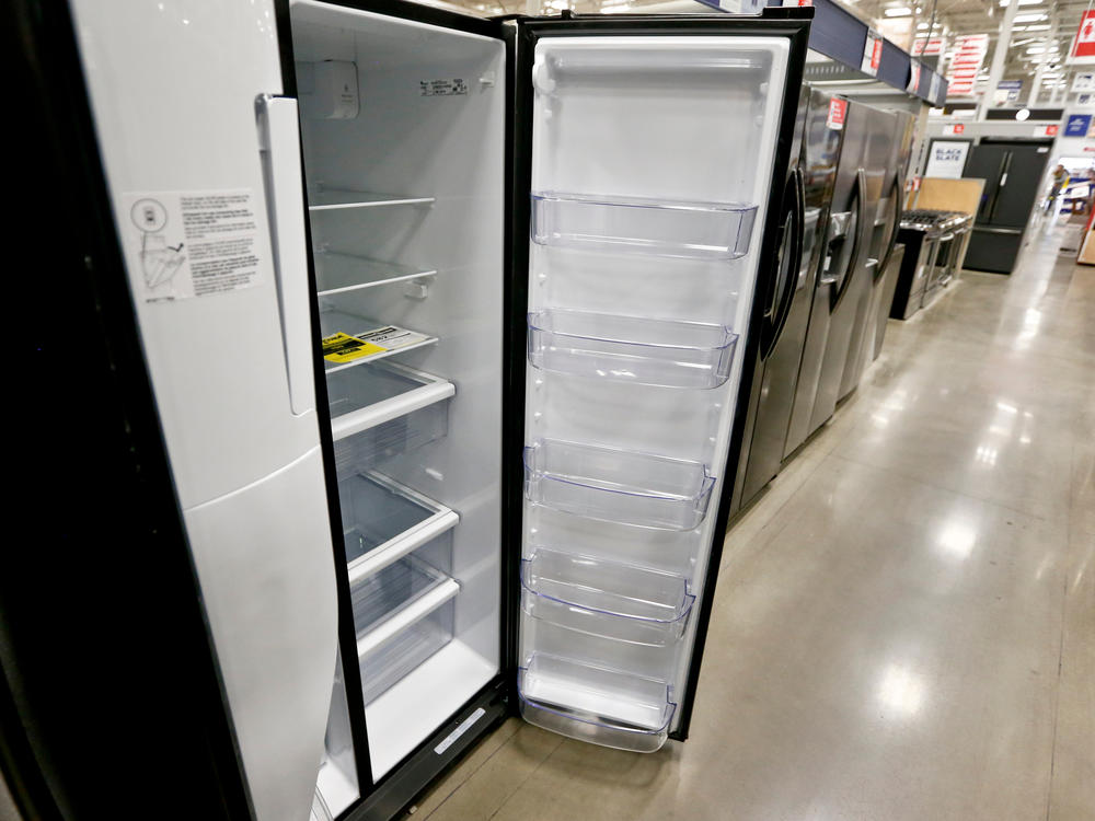 Refrigerators on sale in 2018 in Pennsylvania. The Environmental Protection Agency is planning to phase out the use of cooling chemicals that are powerful greenhouse gases.