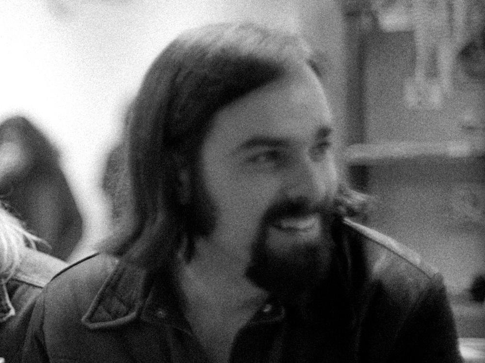 Ed Ward, photographed in the <em>Rolling Stone</em> office in December, 1970 in San Francisco.