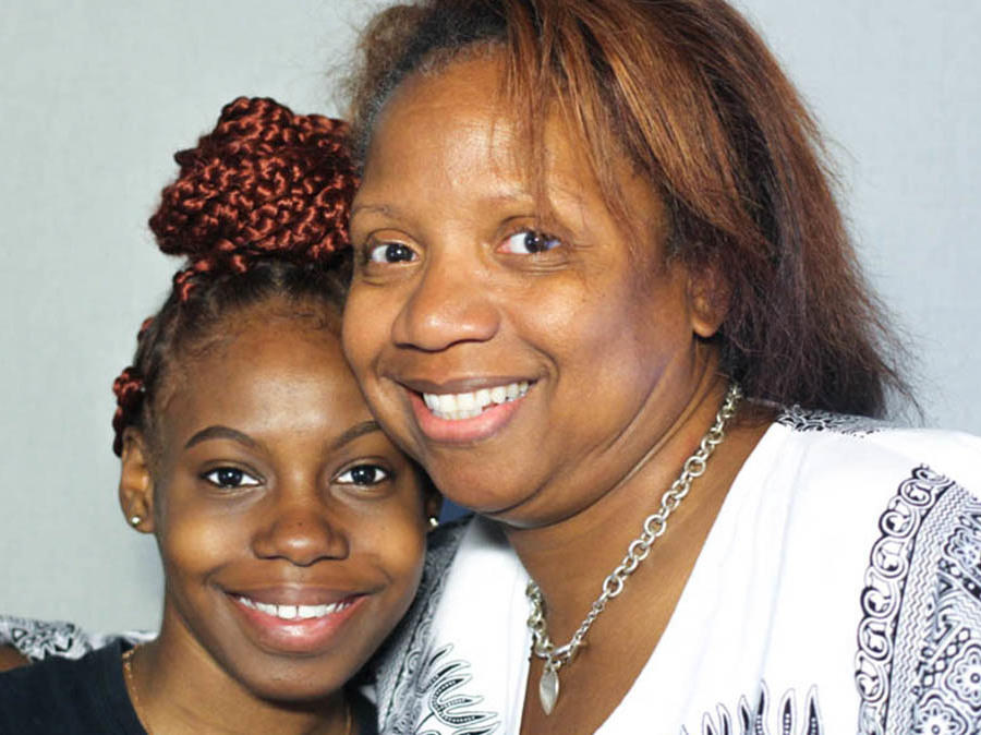 When Jade Rone, left, was first taken into Stacia Parker's care, she kept her feelings to herself. At their StoryCorps interview in Philadelphia in June 2019, Parker told her, 