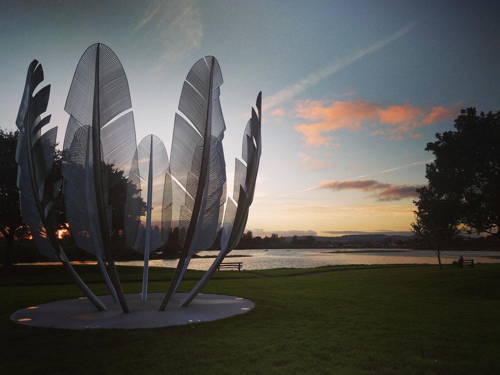 The Kindred Spirits sculpture in Midleton, County Cork, Ireland, pays tribute to a gift from the Choctaw nation to help during the 19th century potato famine. Ireland paid it back with donations to the Navajo and Hopi nations to help them during the pandemic.