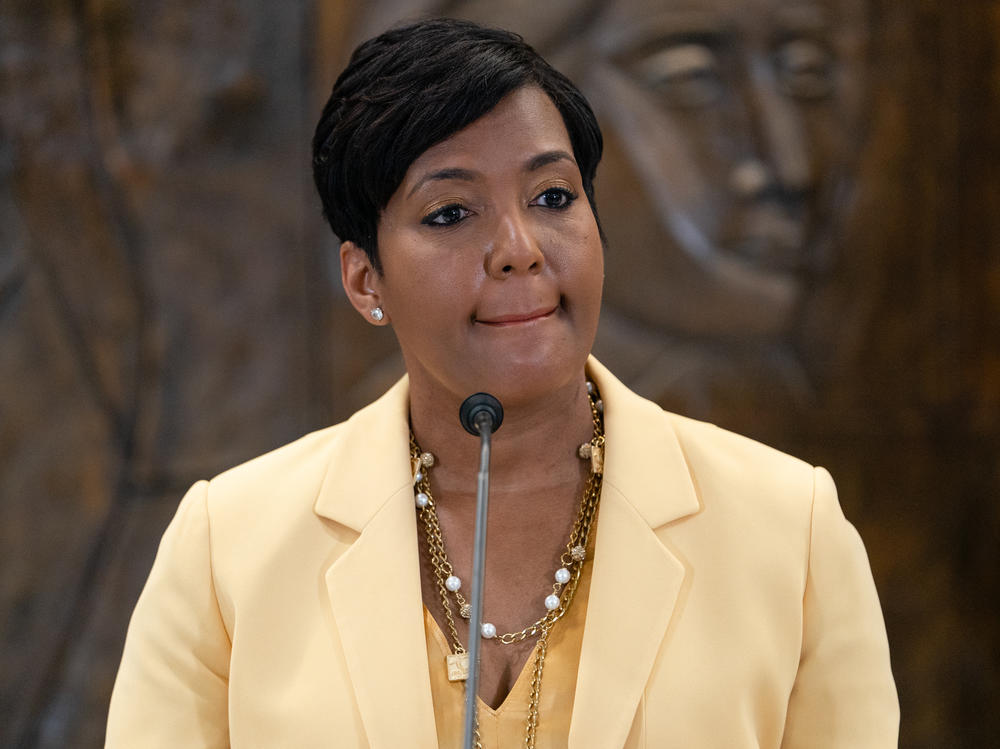 Atlanta Mayor Keisha Lance Bottoms elaborates on her decision not to seek reelection during a news conference Friday at Atlanta City Hall. She surprised the political establishment when she announced Thursday she wouldn't run again.