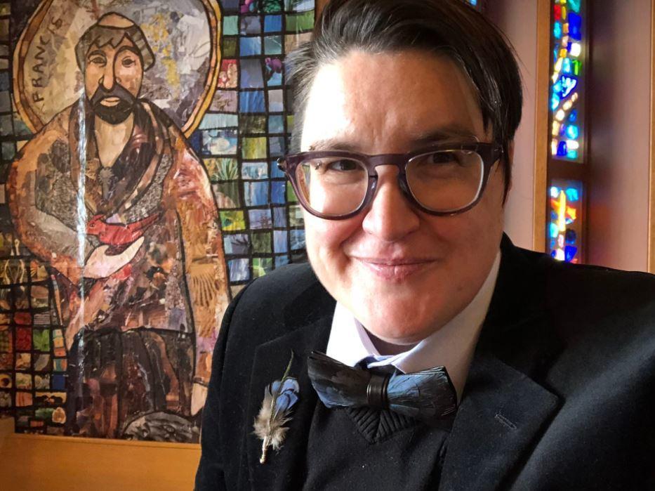 The Rev. Megan Rohrer became the first openly transgender bishop to be elected in the Evangelical Lutheran Church in America on Saturday.
