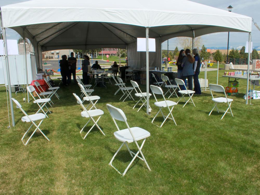 A recent COVID-19 vaccination clinic held at Flathead Valley Community College in Kalispell, Mont., was ready to vaccinate at least 100 people. But they only got 50 takers that day.