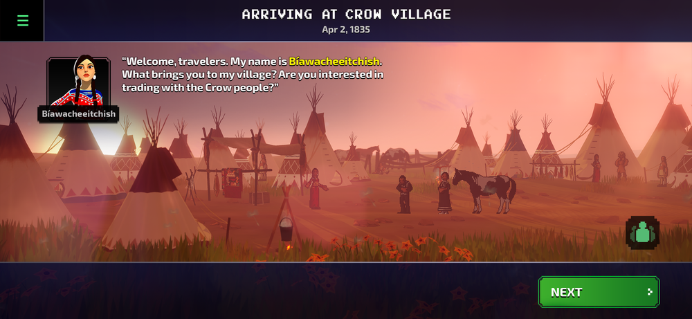 Native American characters in the new Oregon Trail game speak fluent English, reflecting the historical reality that many Native Americans were multilingual.