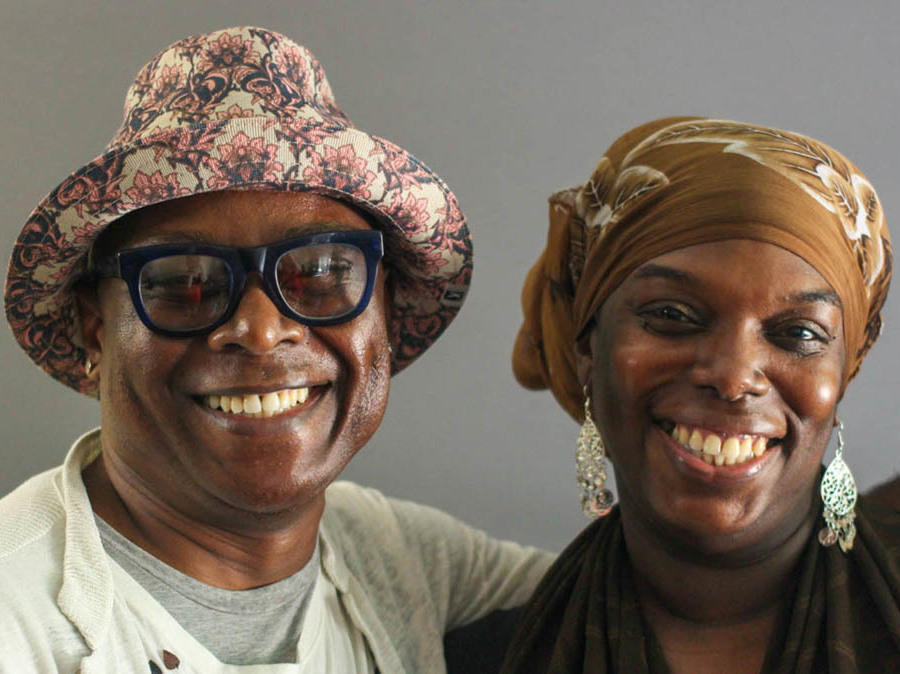Beau McCall (left) and Julaina Glass spoke for a StoryCorps interview in 2017 about how their relationship has blossomed over the years — from distant neighbors to close friends.