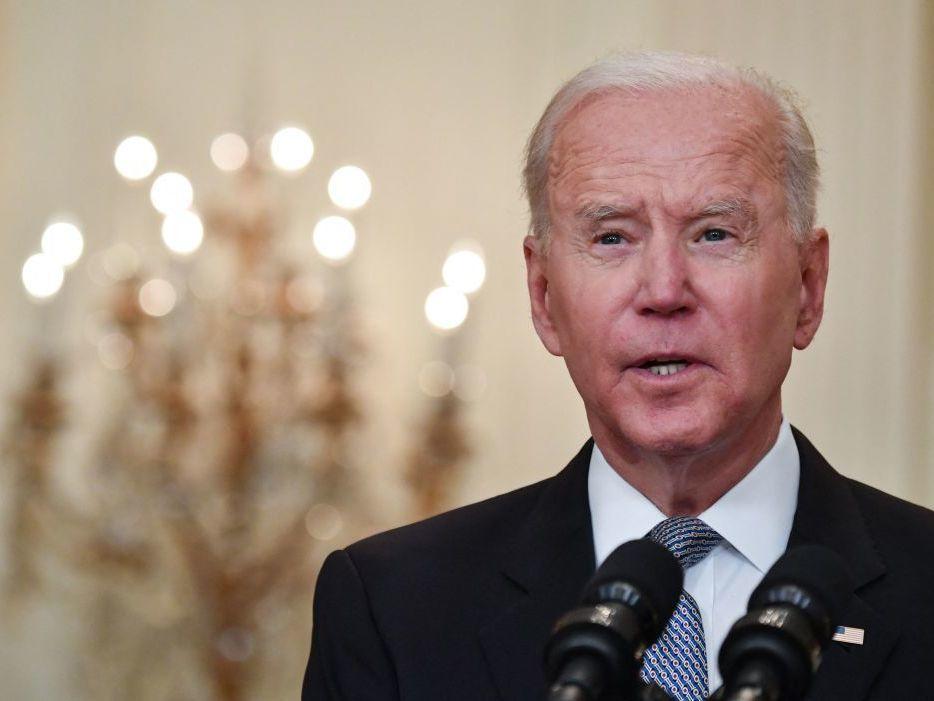 President Biden delivers remarks in the White House Monday on the COVID-19 response and the vaccination program.