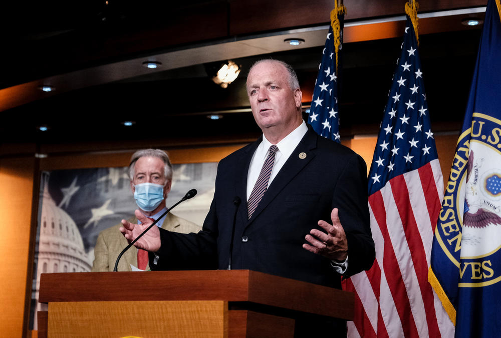 Democratic Rep. Dan Kildee from Michigan speaks during a news conference last year. He represents Flint and says the crisis could have been averted if the nation had invested more in infrastructure in the past.