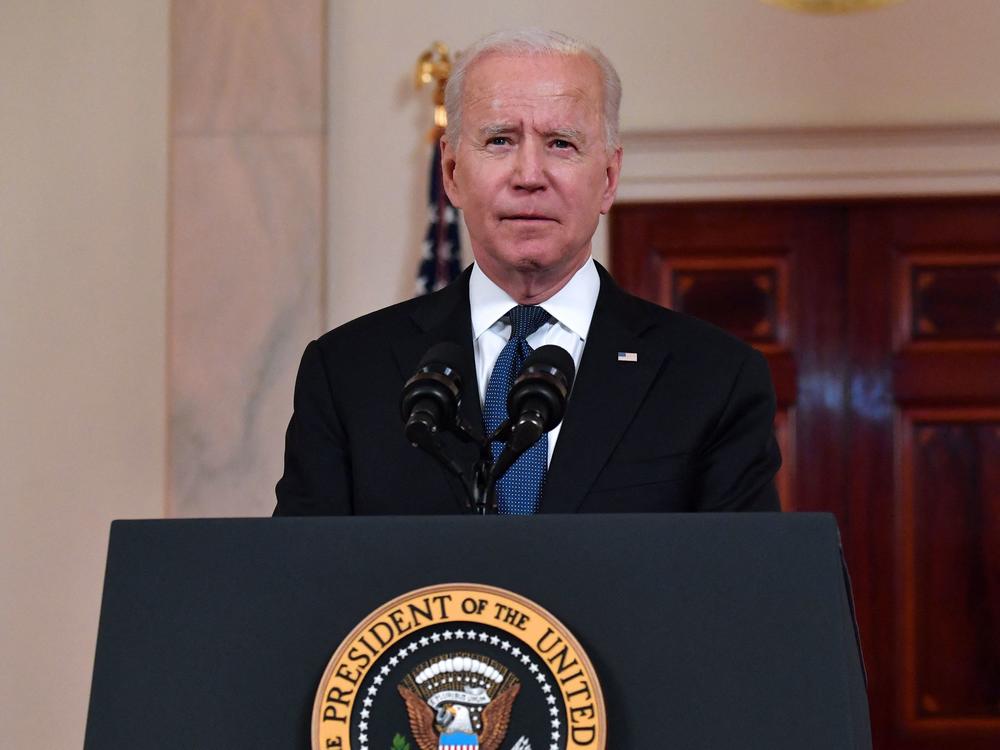 President Biden delivers remarks Thursday after news of a cease-fire plan between Israel and Hamas militants emerged.