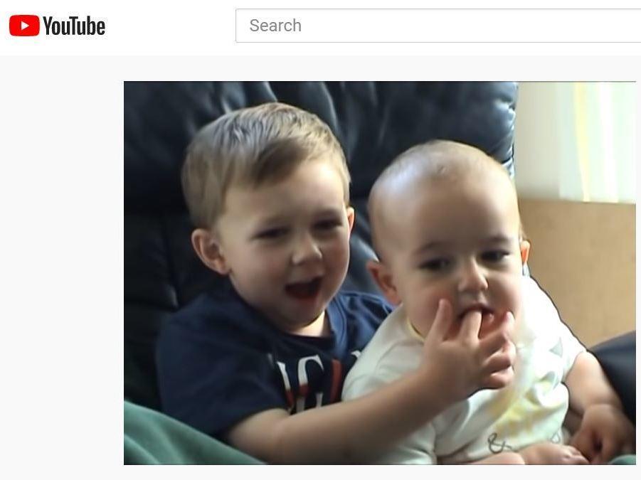 Charlie, then 1 year old, bites Harry, 3, in the 2007 YouTube video. The rest is history.